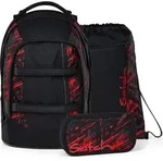 Satch pack Schulrucksack Set Night Rider - Schwarz