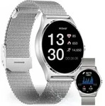 JOLI XC PRO - Damen Smartwatch, Silber, Rund mit AMOLED Screen und tollen Funktionen!