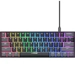 Trust GXT 867 Acira, 60%, Kabelgebunden, USB, Mechanischer Switch, QWERTY, Schwarz -