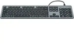 Hama USB-Tastatur CK-400, kabelgebunden, Schwarz, QWERTZ - Schwarz/Grau
