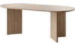 Selsey Esstisch Ovo - Tisch oval, Holzoptik Lindberg Eiche, 204 x 90 cm - Braun