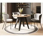Esstisch Glory im Industriestil - Modern, Rund - Ausziehbar von 90 cm bis 130 cm, mit