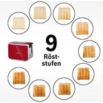 Bosch TAT8614N, 2 Scheibe(n), Rot, Edelstahl, Tasten, LED, 860 W - Rot