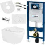 Geberit H&auml;nge Wand Dusch WC Sp&uuml;lrandlos Toilette Taharet/Bidet Ventil