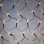 LED Pavillon Lichternetz 128er warmwei&szlig; 3x3m Timer Kabel gr&uuml;n BA11753 - Gr&uuml;n