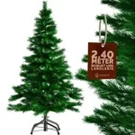Casaria K&uuml;nstlicher Weihnachtsbaum 240 cm mit Metallst&auml;nder 1057 Spitzen...