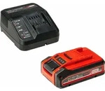 PLUS Power-X-Change Starter-Kit, 18Volt 4Ah (schwarz/rot, PLUS Akku + Ladeger&auml;t) -