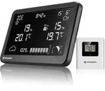 Bresser MeteoTemp TBH Wetterstation Funk mit Au&szlig;ensensor, Luftdruck - Schwarz