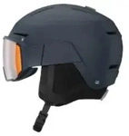 SALOMON Osmo All-in-One Skihelm mit Visier blau 56-59 cm - Blau