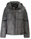 Damenjacke Schwarz mit Abnehmbarer Kapuze aus Recyceltem Polyester - Schwarz - L