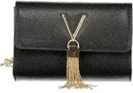 Elegante Schwarze Damenhandtasche mit Kettenriemen und Logo-Detail - Schwarz