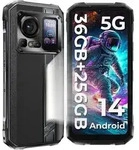 HOTWAV Hyper 7 PRO 5G Outdoor Smartphone, 36GB+256GB Android 14 Handy Ohne Vertrag,