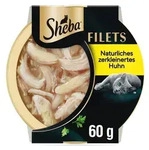 SHEBA Filets Adult Katzenfutter in Sauce mit Huhn 16 x 60g Schale