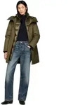 Tommy Hilfiger Damen Parka Nylon Mix Padded Parka Gesteppt, Mehrfarbig (Army Gre -