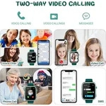 OKYUK T45 Kinder-Smartwatch 4G GPS-Tracker Uhr Videoanrufe SOS Kamera Gr&uuml;n - Gr&uuml;n