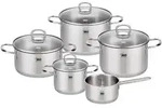 ELO Jaspis Topfset aus Edelstahl 18/8, 9-teilig Perfekt f&uuml;r jede K&uuml;che,