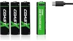 1x4 Coast Zithion-X Mignon AA Akku, USB-C Ladeanschl