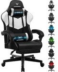 LUCKRACER Gaming-Stuhl Gaming Chair B&uuml;rostuhl Ergonomisch mit Lendenkissen