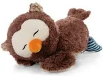 NICI Kuscheltier Eule liegend 47877 - NICI Pl&uuml;scheule Oscar schlafend 25cm -
