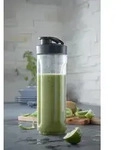 WMF KULT X Mix & Go, 600 ml, Fitness, Schwarz, Transparent, Kunststoff, Klappdeckel,