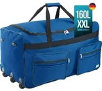 MONZANA&reg; Reisetasche mit Rollen 160L Trolley Funktion Teleskopgriff 85x43x44cm