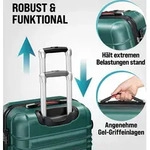 MONZANA&reg; 4tlg Kofferset Schloss W&auml;sche Organizer Kofferwaage Gurt Gel-Griffe