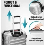 MONZANA&reg; 4tlg Kofferset Schloss W&auml;sche Organizer Kofferwaage Gurt Gel-Griffe