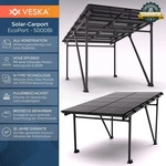 Solar Carport 5250 Watt Bifazial Glas/Glas Module PV Garage Aluminium...