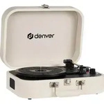 Denver VPL-130 Koffer-Plattenspieler, 33/45/78 RPM, USB-PC-Recording - Beige