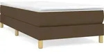 vidaXL Boxspringbettgestell Dunkelbraun 80x200 cm Stoff - Braun