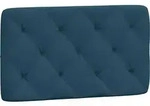 vidaXL Kopfteil-Kissen Blau 90 cm Samt - Blau