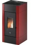 Cadel Cristal 9, Freistehend, Rot, 17 kg, Hinten, Tasten, Pellet - Rot