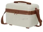 Travelite Bali Beautycase Kosmetikkoffer Kulturtasche Bordtasche wei&szlig; cognac -...