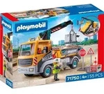 PLAYMOBIL Action Baustellen-LKW mit Kran, Auslegerkran, 4 Jahr(e), Mehrfarbig,
