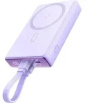 Joyroom Powerbank Magnetic 10000Mah 20W + Lightning-Usbc Kabel Lila - Lila