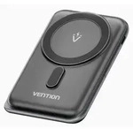 Vention 10000mAh 20W - Magnetische Powerbank (schwarz) - Schwarz