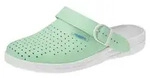 Abeba 7090 Clog mint/ wei&szlig; - 35 - T&uuml;rkis/Wei&szlig; - 35