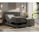 Boxspringbett mit Motor, elektrisch - Elektro - 160x200cm - Dunkelgrau - H3 -