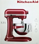 KitchenAid 859711644940, KitchenAid 5KSM55SXXEER, Standmixer, Rot, Schlagen, Kneten,