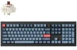 Keychron V6 MAX, Volle Gr&ouml;&szlig;e (100%), Kabellos, RF Wireless + Bluetooth,