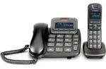 TH-21ABB Schwarz Schnurgebundenes Telefon mit Mobilteil - Schwarz
