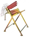 Wiltec S&auml;gebock verzinkt klappbar, 88x71x96 cm, mit Kettens&auml;genhalter und