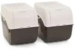 Novaliv 2x Gro&szlig; 9L wei&szlig; Gem&uuml;sebox Kartoffel Aufbewahrungsbox Vorratsdose