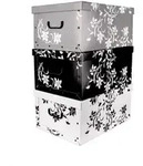 BigDean Aufbewahrungsboxen XXL 3er Set je 45 Liter-mit Deckel & Griffen - aus