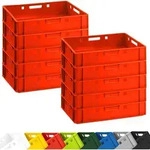 BURI 10 St&uuml;ck Fleischkiste E1 Lagerkiste 60x40x12,5 cm Metzgerkiste Eurobox aus