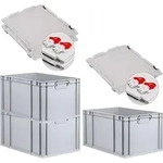 SuperSparSet 3x Eurobox NextGen Grip mit Scharnierdeckel und roten