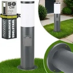 MONZANA&reg; Au&szlig;enleuchte Edelstahl 50cm E27 Fassung IP44 Wetterfest Garten...