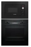 Bosch Einbau Set Backofen EcoClean + Mikrowelle 38cm Nischenh&ouml;he f. Hochschr&auml;nke