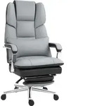 HOMCOM B&uuml;rostuhl, Ergonomischer Schreibtischstuhl mit Wippfunktion,...