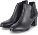 Rieker Echtleder Damen Stiefelette schwarz 50194-00, Damen:36 EU - Schwarz - 36